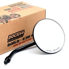 Custom Spiegel rund 4 Zoll (10 cm) schwarz E-geprüft BMW Honda Suzuki Kawasaki