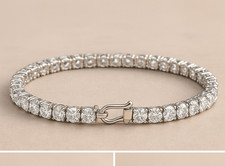 12 Ct Treated Diamond Tennis Bracelet 925 Ste...