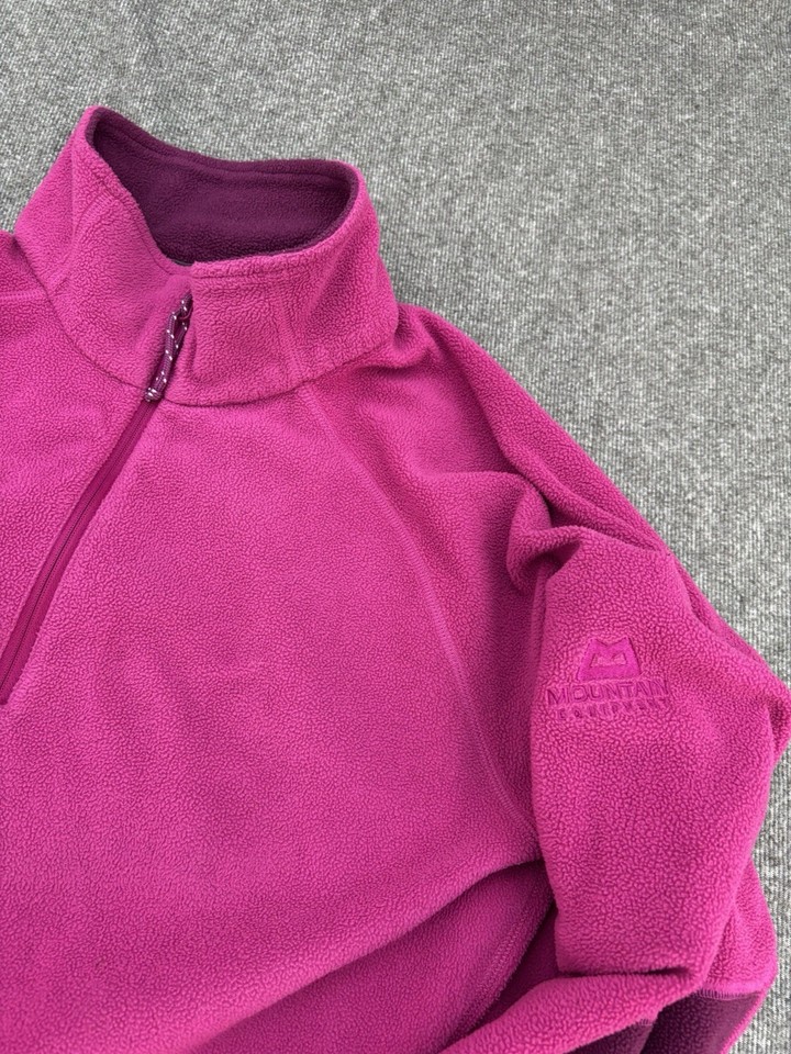 Mountain Equipment Pink Quarter Zip Fleece Women's Large Size 14 | eBay UK
