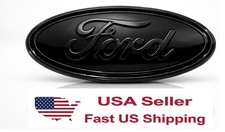 Premium Logo 4.511.43x4cm Emblem Full Black Oval Logo Ford Grilletailgate