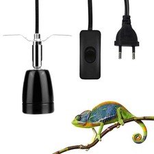 Heiz Lampenfassung, E27 Keramik Reptilien W&auml;rmelampe Lampenfassung mit Kabel