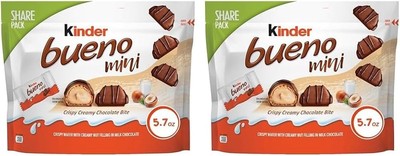 Kinder Bueno Mini, Milk Chocolate and Hazelnut Cream, Individually Wrapped Choco