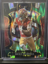 2025 Panini Select - Concourse Ricky Pearsall #16 Black & Green Shock Prizm