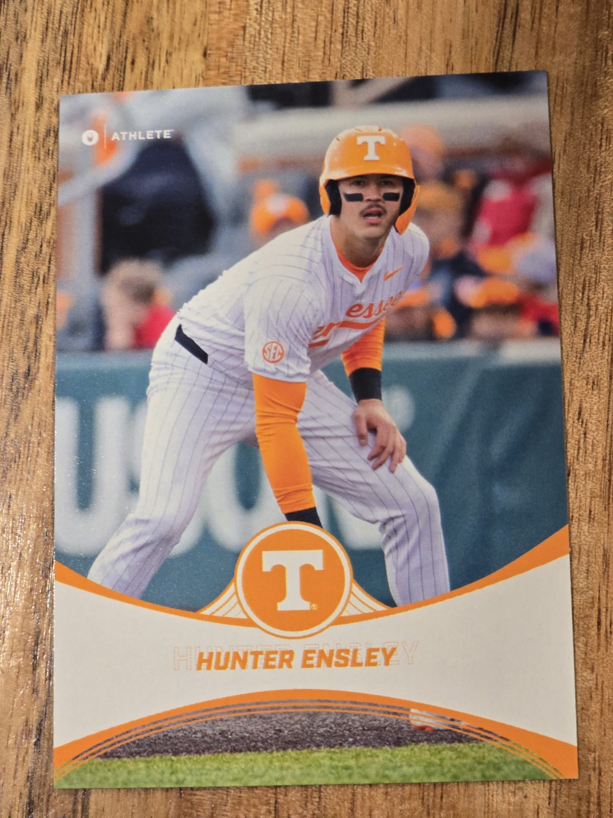 Hunter Ensley 2025 Onit White Parallel Card #P-9 Tennessee Vols Baseball 