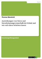 Thomas Mansholt | Auswirkungen Von Stress Und Stressbelastungen Innerhalb Der...