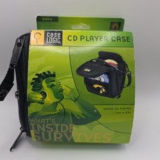 Case Logic DMP6 CD Player Case Black Vintage 2002 Padded Bag Holds 6 CDs NEW