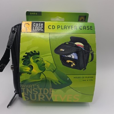 Case Logic DMP6 CD Player Case Black Vintage 2002 Padded Bag Holds 6 CDs NEW