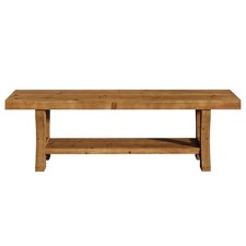 Natural Solid Wood Bench Shoe Bench Bed-end B...