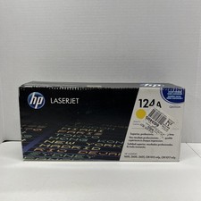 HP 124A Q6002A Original Yellow Toner Cartridge - Single Pack Sealed