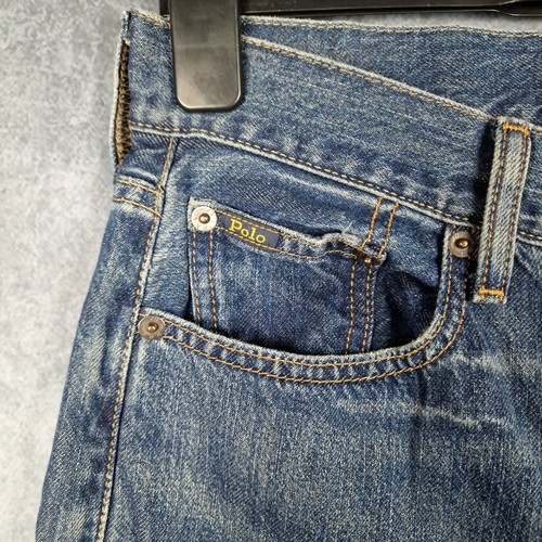 Polo Ralph Lauren Avery Boyfriend Blue Women's Jeans Size 27 Zip Patch Work - Picture 7 of 13