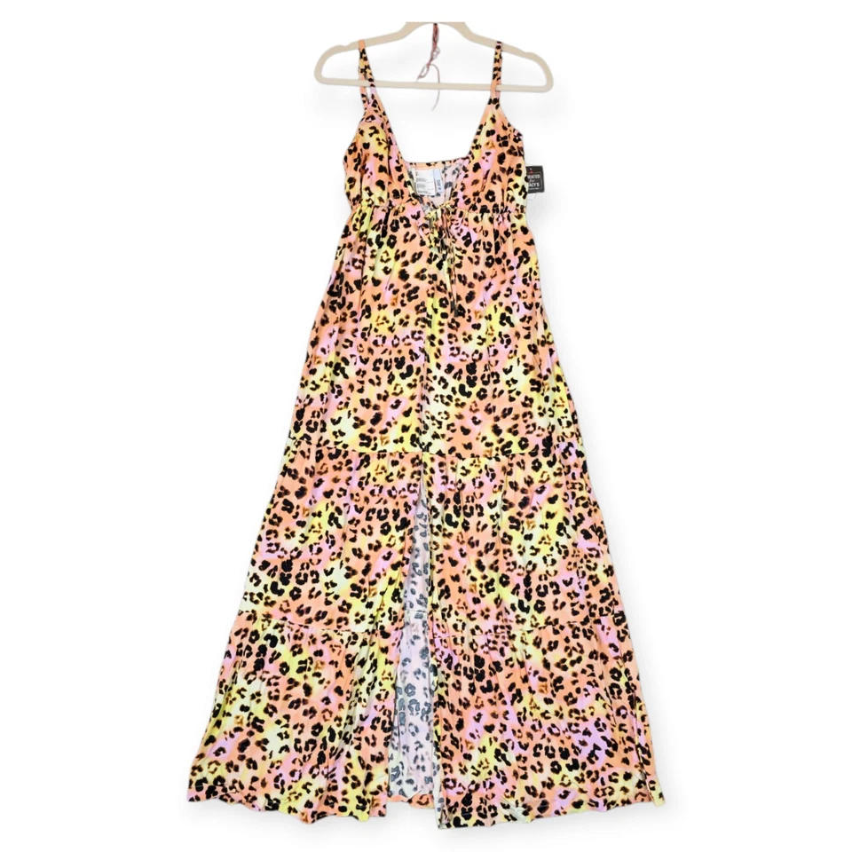 Bar III 动物印花游泳遮盖长裙女式 S 码多色人造丝 — 第 4/4 张图片