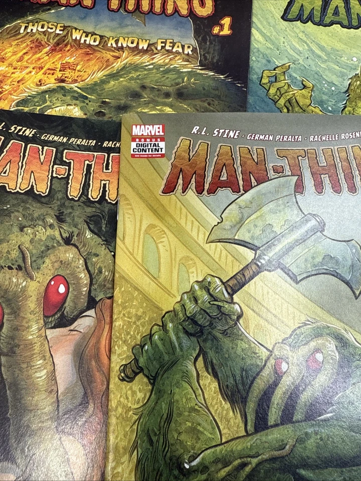 Man-Thing Limited COMPLETE Series 1 2 3 4 5 2017 MARVEL R.L. Stine - Image 4 of 4