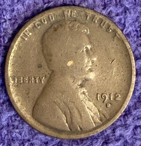 1912 D Lincoln wheat penny