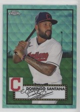 2021 Topps Chrome Platinum Anniversary Aqua Wave Refractor Domingo Santana qf6