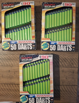 Dart Zone 150 Total Darts Covert Ops Universal Super Darts 3 Packages New Sealed