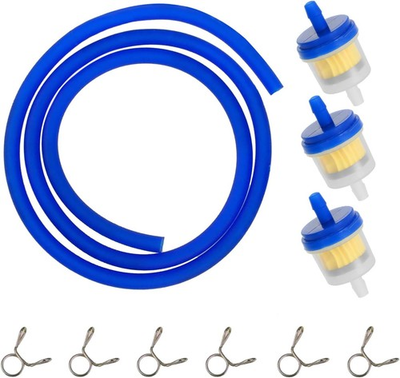 #ad Blue Gas Fuel Line Kit For GY6 139QMB 157QMJ SSR110 50cc 90cc 110cc 125cc 150cc $16.62