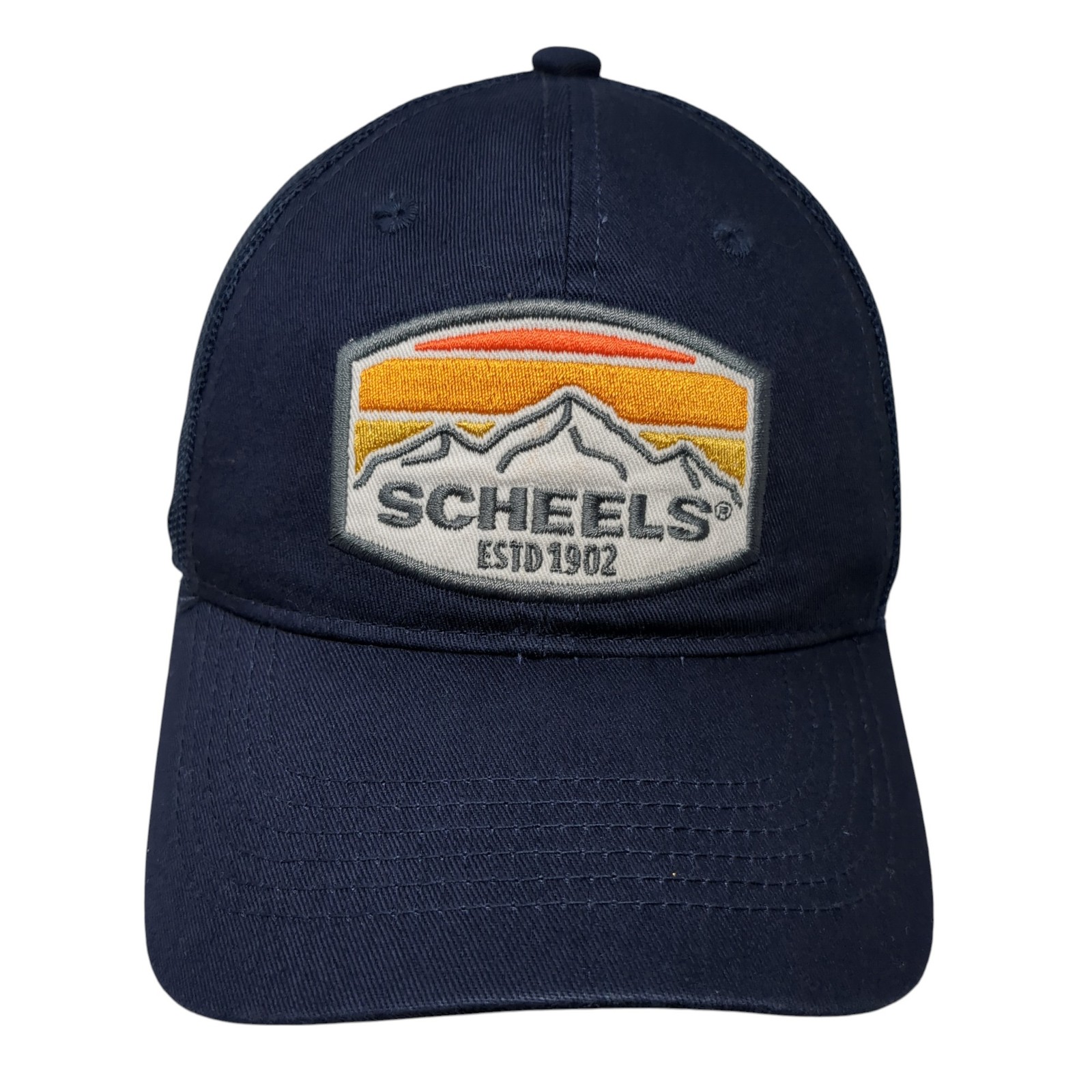 Scheels Estd 1902 Patch Snapback Trucker Hat Blue… - image 1
