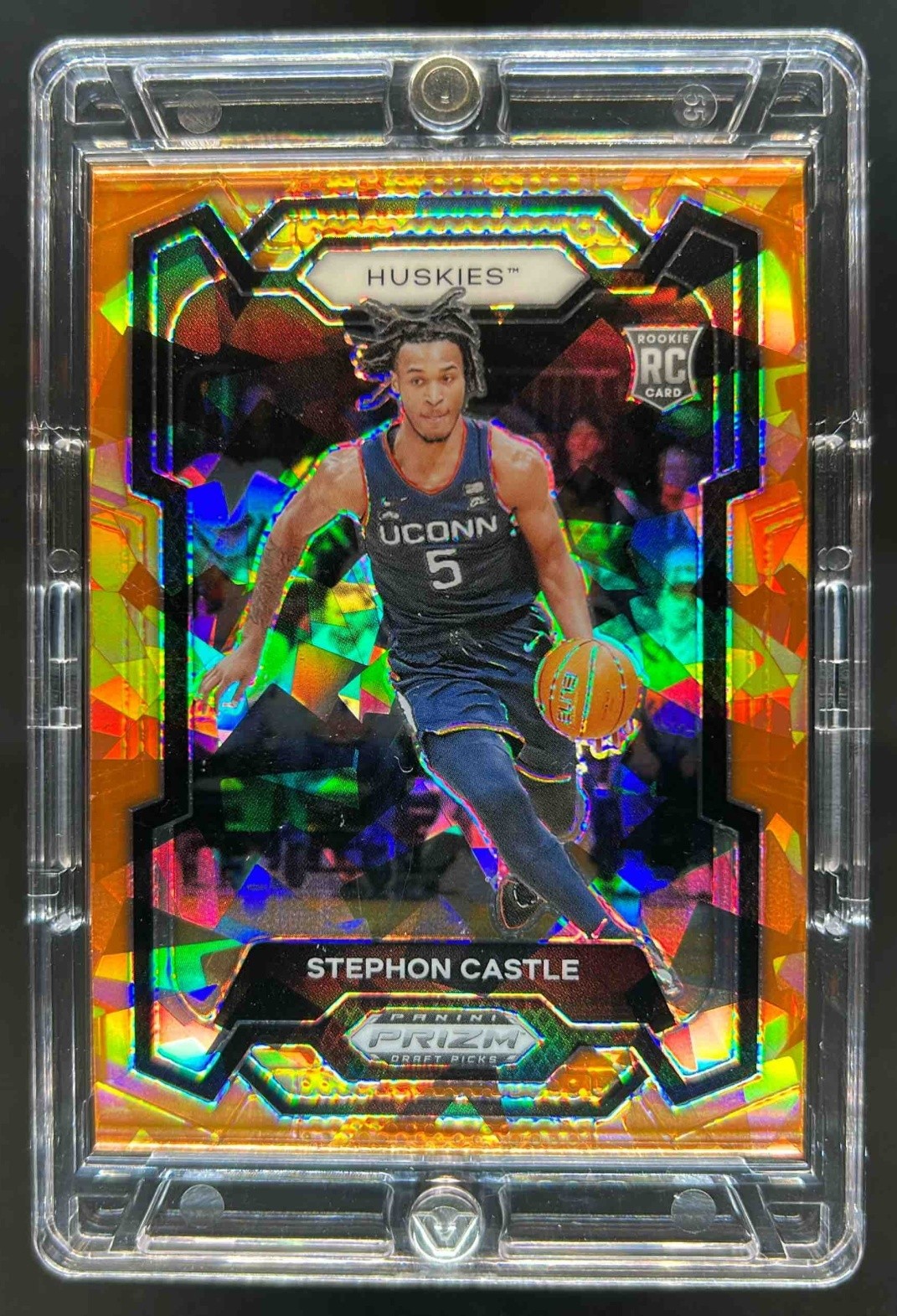 2024 Prizm Draft Picks Collegiate Stephon Castle RC Orange Ice Rookie #17