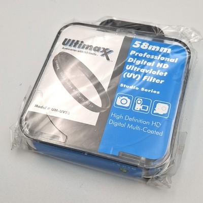 Ultimaxx 58mm Professional Digital HD UV Filter. Studio Serie. Versiegelt. (refB.O)