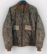 Vintage 90s Columbia Reversible Camo Bomber Jacket Men's XL Mossy Oak Original