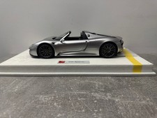 PORSCHE 918 SPYDER 2011 SILVER METALLEC ARGENT MAKE UP 1/18 EML045A