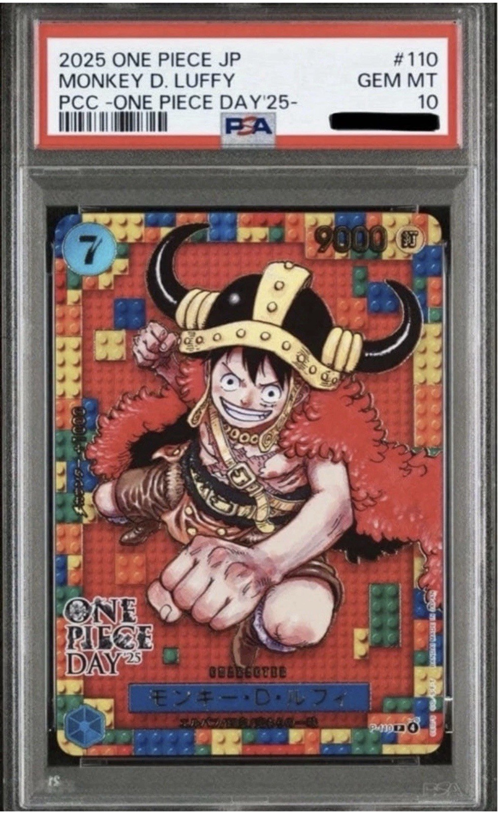 2025 One Piece JPN PCC One Piece Day '25 #110 Monkey D. Luffy PSA 10 GEM MINT