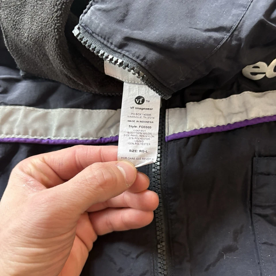 Fed Ex Vest Stan Herman Navy Blue Black Reflective Water Resistant Uniform L - Image 2 of 4