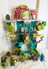 TMNT Teenage Mutant Ninja Turtles Half Shell Headquarter w/18 figures Playmates