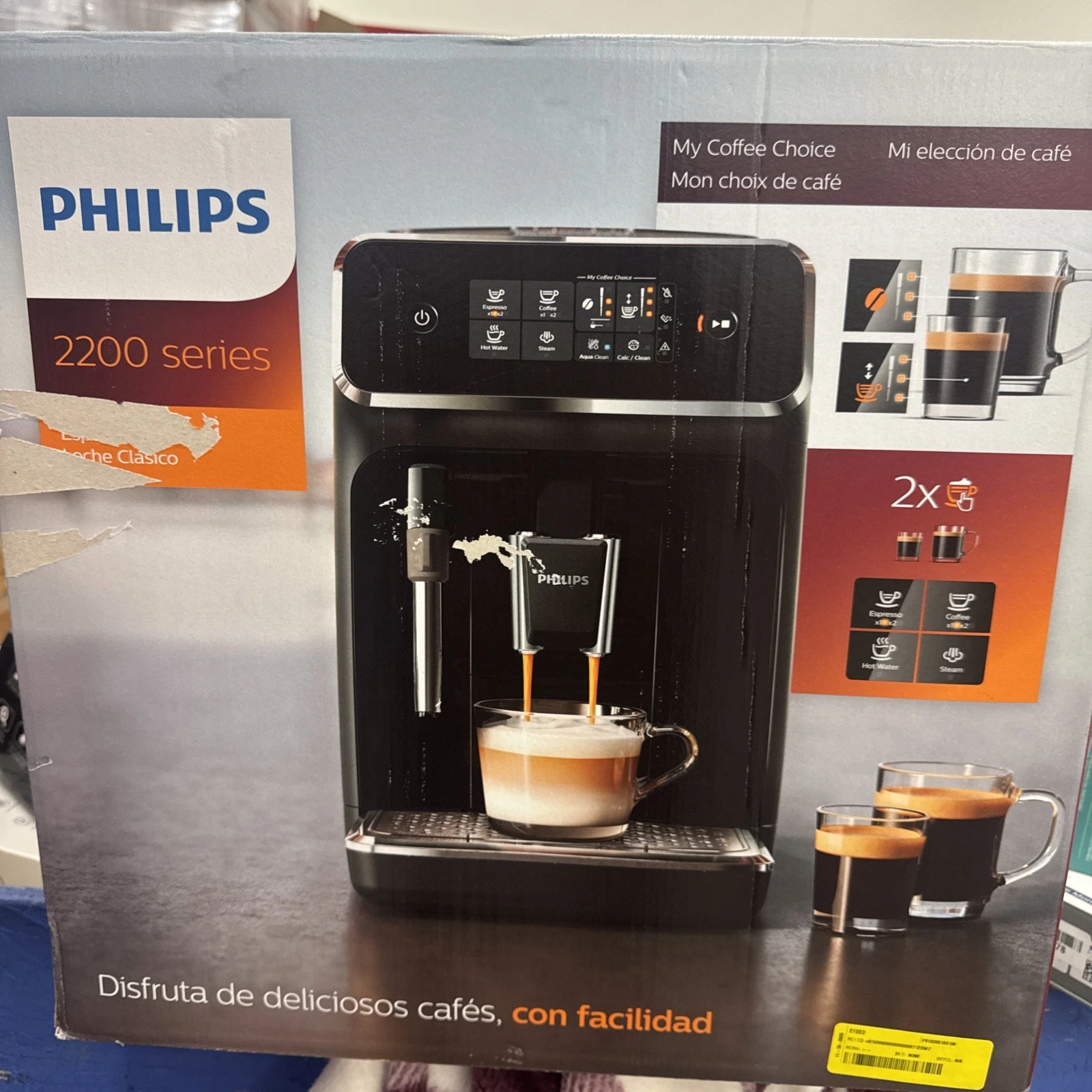 Philips EP2220/14 Automatic Espresso Machine - Black