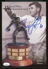 Ryan Leaf Chargers Signed Autographed Davey O'Brien Dinner Book JSA Authentic