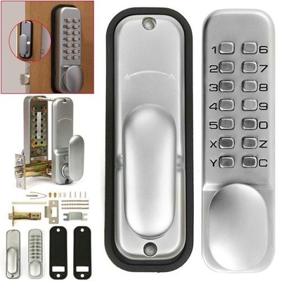 Waterproof Mechanical Digital Door Gate Lock Button Keypad Keyless Code Set u  