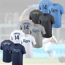 SALE - Chandler Simpson #14 Tampa Bay Rays 2025 Name & Number FASTSHIP For Fans