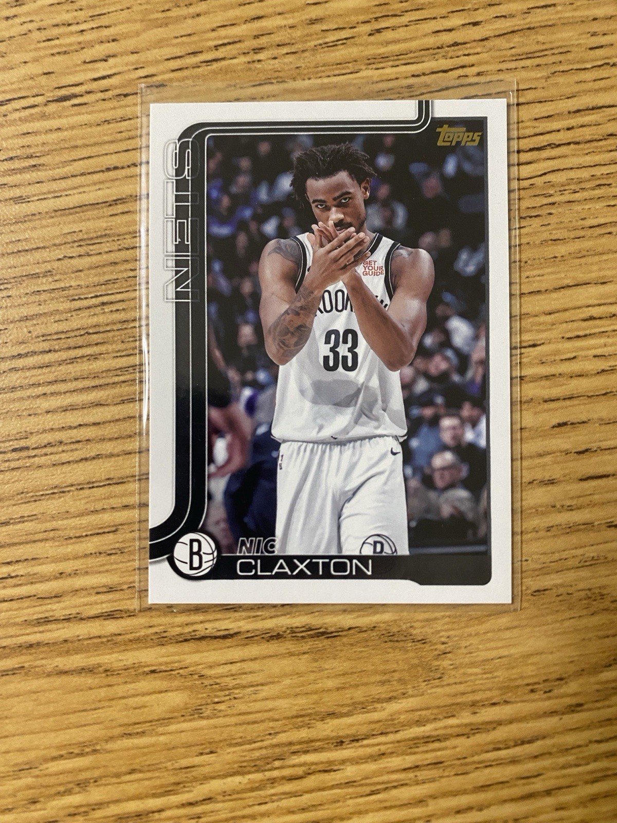 2025-26 Topps Basketball Nic Claxton #10 Golden Mirror SSP Brooklyn Nets Rare