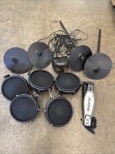 Alesis Nitro Mesh Kit Electronic 9 Piece Drum Kit with Mesh Heads, Black.