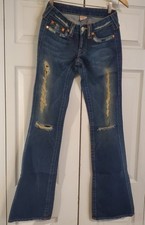 Womens True Religion Bobby Flare Low Rise Jeans Size 26