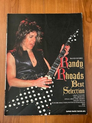 Randy Rhoads Best Selection Guitar Tab Book with Classic Songs Used 77v