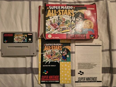 Super Mario All-Stars SNES. Seltene Red Box Version. PAL Super Nintendo