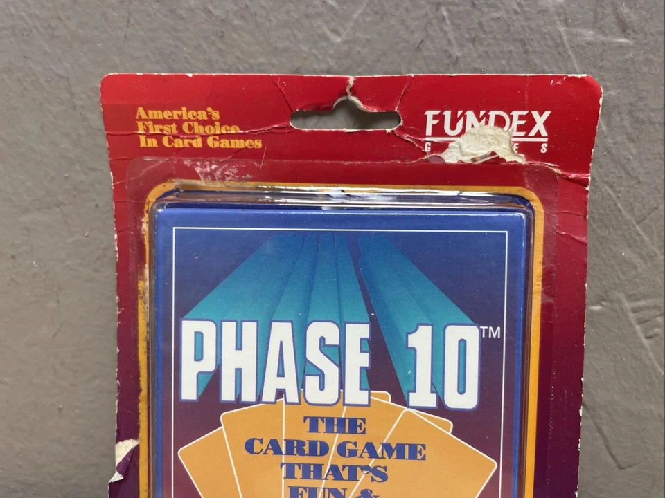 Phase 10 Fundex 1992 Card Game NEW Cards Are Sealed Rummy Type Game - Image 2 of 4