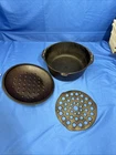 Vintage 10 1/4 inch Cast Iron Oven 8 DO W/ Drip Lid Made in USA  No Maker?