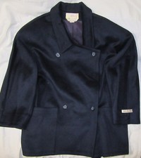 CASSIDY ® Women's - Made In USA - 100% Wool - Navy - 12 - Trench Coat - New NWT