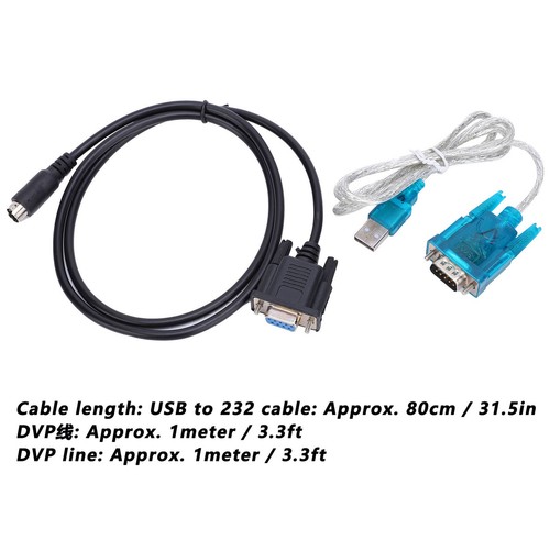 Adapter Line USB To 232 Cable PLC Communication Wire MD8 Round Port - Afbeelding 7 van 12