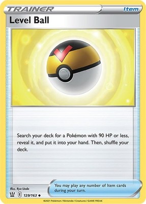 Level Ball SWSH05 129/163 Pokémon SWSH05: Battle Styles Uncommon Normal EN NM
