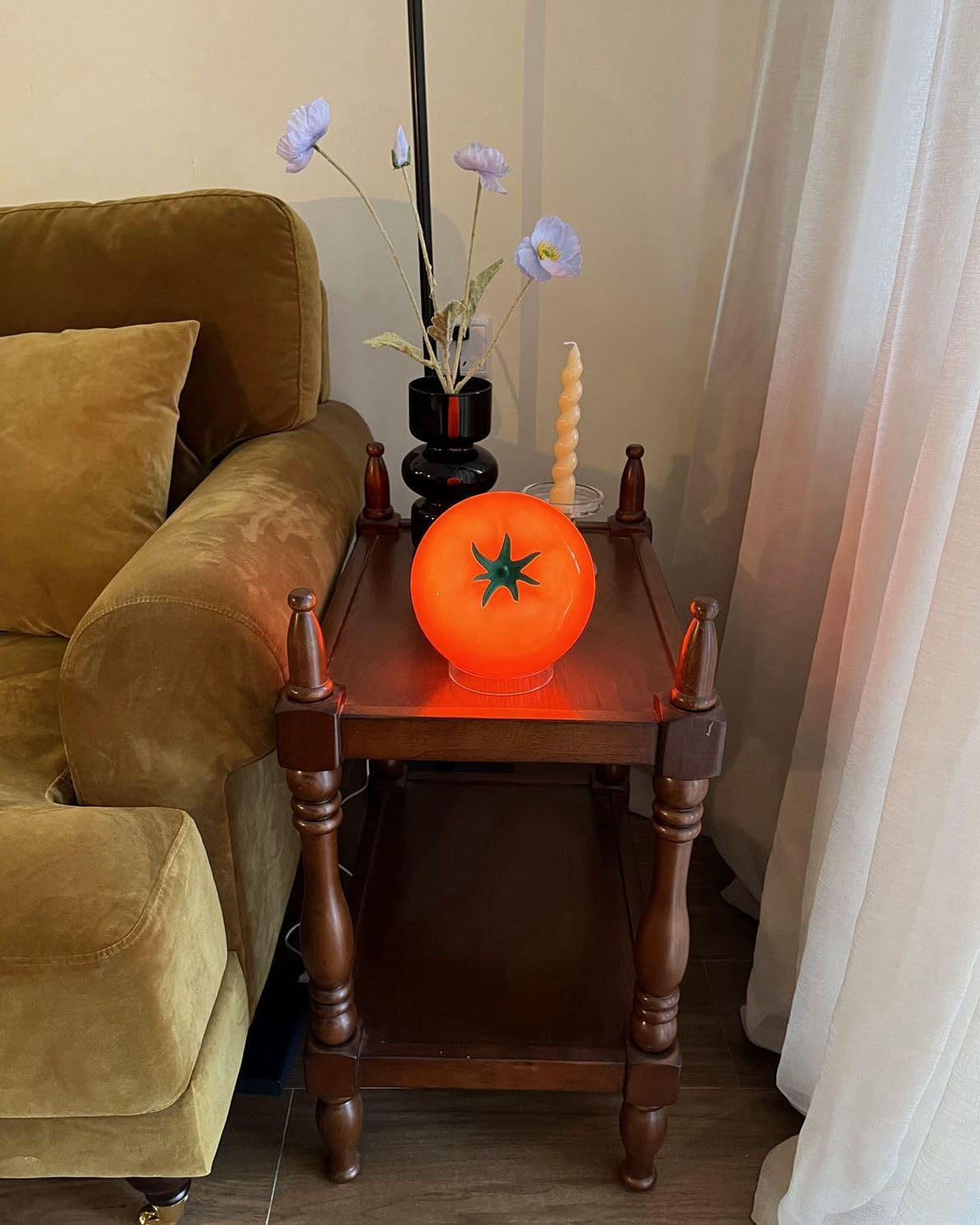 Cute Table Lamp for Bedroom Kitchen Living Room Small Cute Night Light Fruit Bed