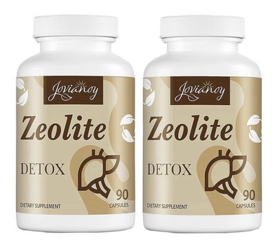 Jovianoy Zeolite Detox Zeolite Clinoptilolite Activated Charcoal Cleanse 2 Pack