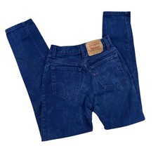 Vintage 90s Levi's Dark Wash Jeans Size 5 M Made In USA Straight Leg