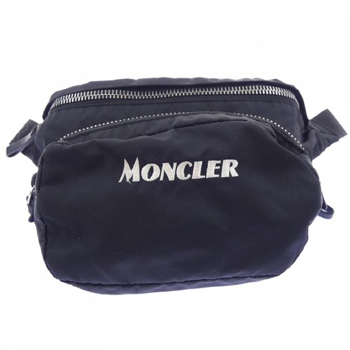Moncler 209A5M70210 Bag Black Leather Crossbody Used Authentic