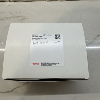 Thermo Scientific Low Protein Binding Microcentrifuge Tubes 2.0mL 250 Pack 