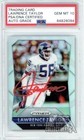 Lawrence Taylor 2015 Panini Prizm Silver Autograph Card #56 PSA/DNA 10 (Red)