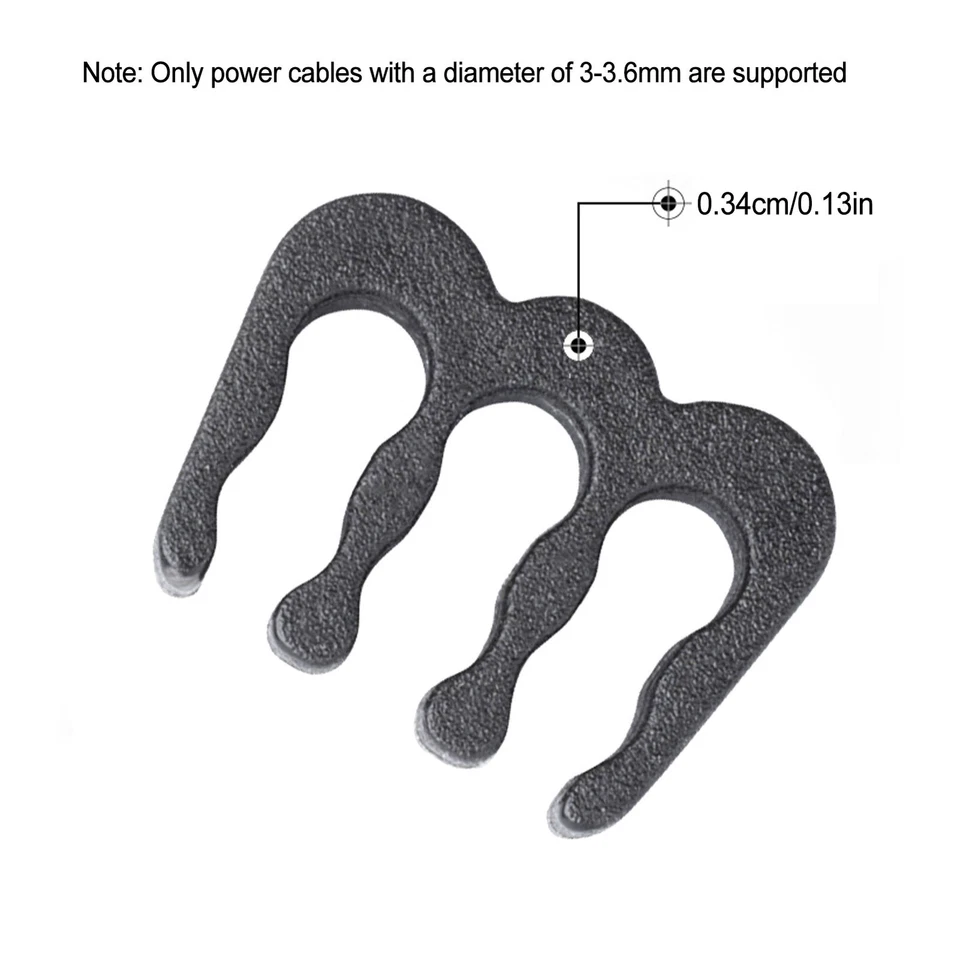 24pcs PC Acrylic Cable Comb Set Slotted Cable Combs Cable Management - image 2 of 4