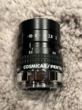 COSMICAR/PENTAX TV LENS 25mm 1:1.4 NICE